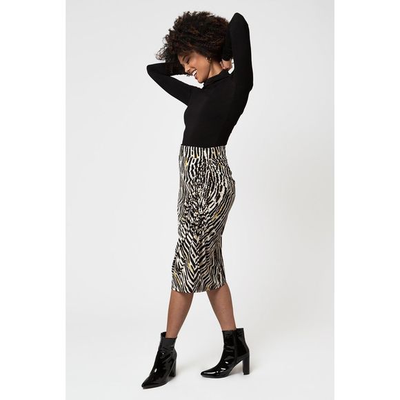 Kathy Skirt in Inky Zebra - Picture 3 of 3